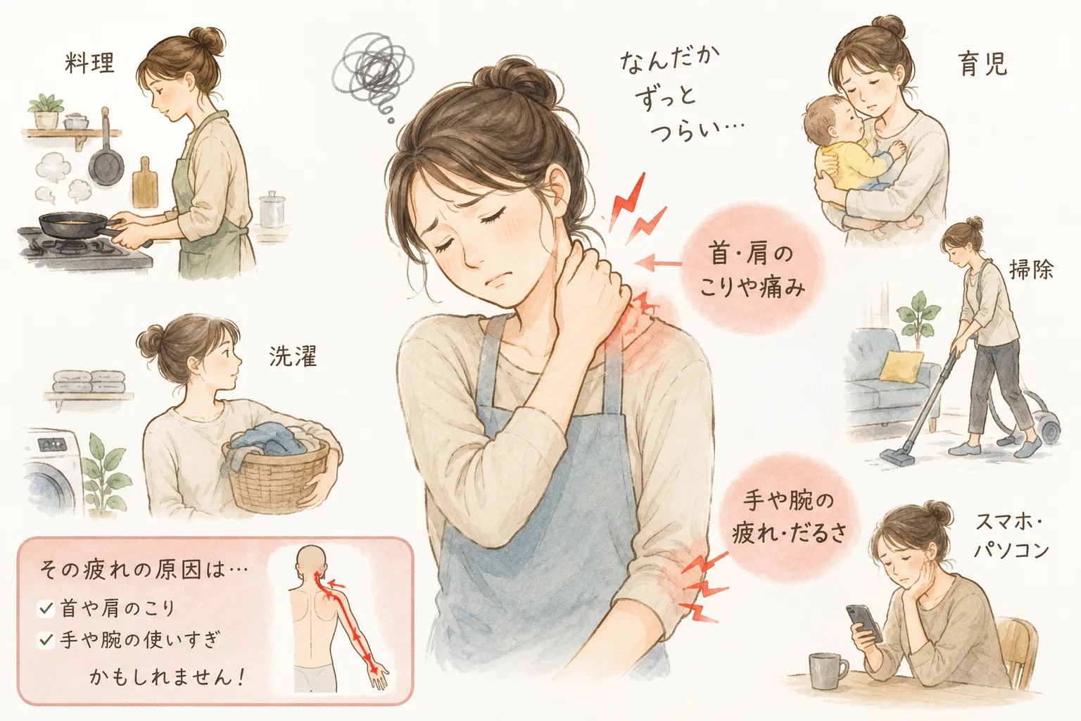 首こりの原因は、首だけじゃないかもしれません。＠半蔵門駅近の整体院