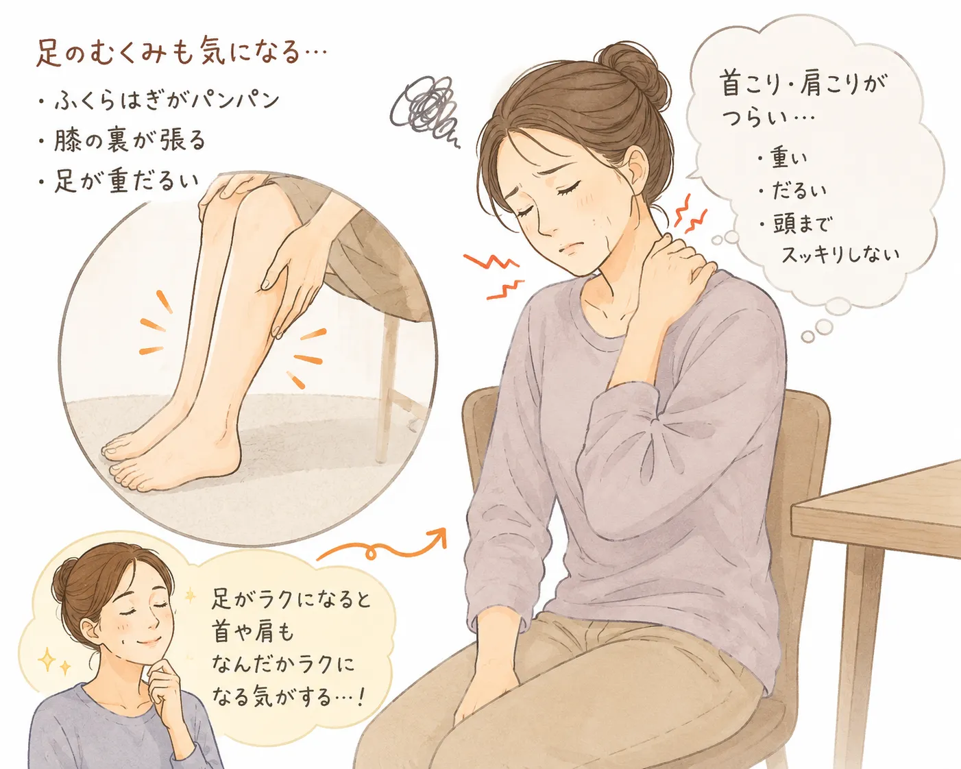 「足を施術しただけなのに、『首こり肩こりがラクになった!』と言われる理由」